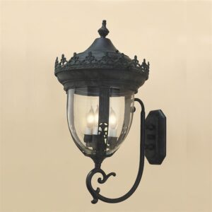 Medium outdoor wall lantern matte black